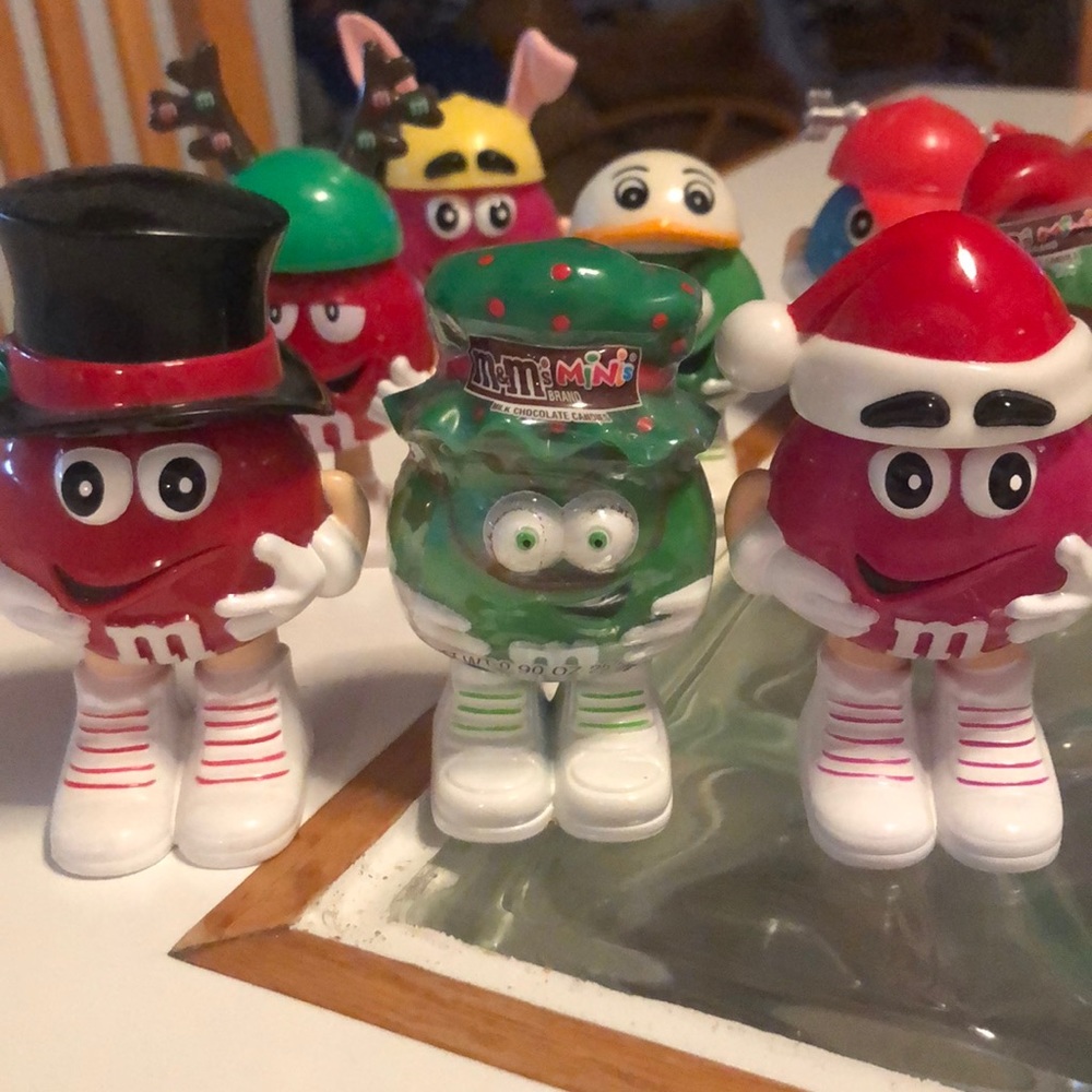 Collectible M&M people wearing assorted hats. - Picture 4 of 6